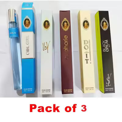 The SUBI's Pack Of 3 Pen Perfume Pocket Perfume for Women Gilrs Men Lady- 35ml Each
