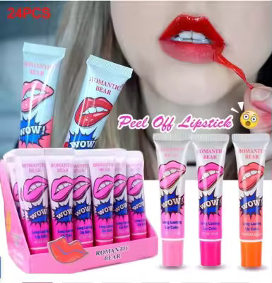 Miss WOW 6 PC Lip Gloss Peel off Lip Gloss Lip Tint