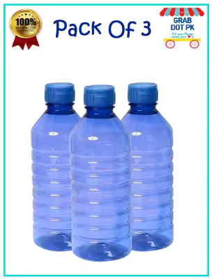 Pack of 3 water bottle for fridge,101% Pure Clear Transparent Plastic Sports Water Bottle Top Quality Material Flip Bottles For Outdoor,Hiking Camping Travel School College University