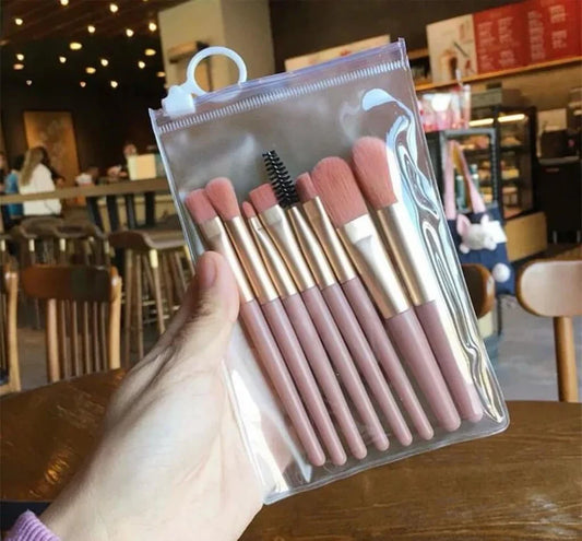 8 Pcs Pouch Brush Set