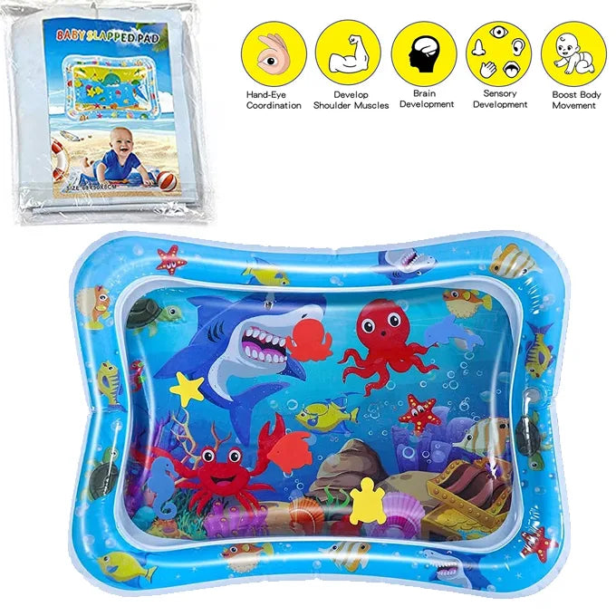 Baby Kids Water Play Mat Inflatable Infant Tummy Time Play mat – Baby Slap Pad  For 3 to 24 Months Kids