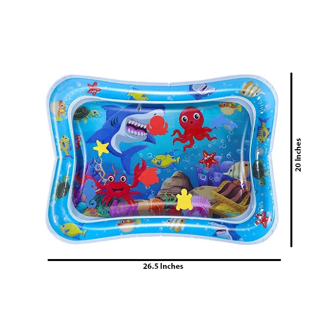 Baby Kids Water Play Mat Inflatable Infant Tummy Time Play mat – Baby Slap Pad  For 3 to 24 Months Kids