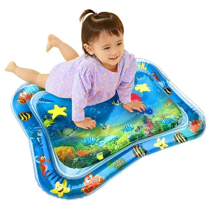 Baby Kids Water Play Mat Inflatable Infant Tummy Time Play mat – Baby Slap Pad  For 3 to 24 Months Kids