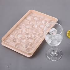 Blue Round Ice Cube Trays - 33 Pcs Each Rs 399  size16 /10cm
