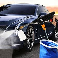MRD Portable Powerful High Pressure 48v Lithium Cordless Wireless Car Wash Water Jet Foam Gun Car Washer 1 Batteries 1charger