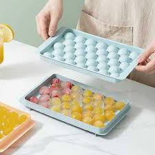 Blue Round Ice Cube Trays - 33 Pcs Each Rs 399  size16 /10cm