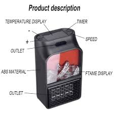 1000W Portable Flame Heater , Energy saving save Electricity, Whole house heat quickly