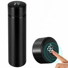 Smart Water Bottle Stainless Steel Vacuum Flask,Travel Mug with Smart LCD Touch Screen, Keep Hot Or Cold, Car Portable Travel Tea Coffee Vacuum Thermoses Cup,Insulated Water Bottle